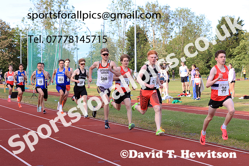The 800 metres, 2025 NEGP No 2, Monkton Stadium, Wednesday, May 28th. Photo: David T. Hewitson/Sports for All Pics